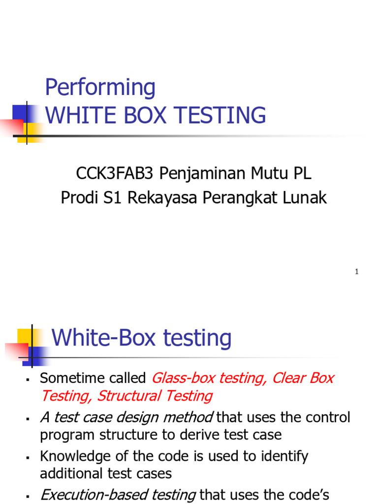 Contoh White Box Testing Techniques | PDF | Vertex (Graph Theory ...