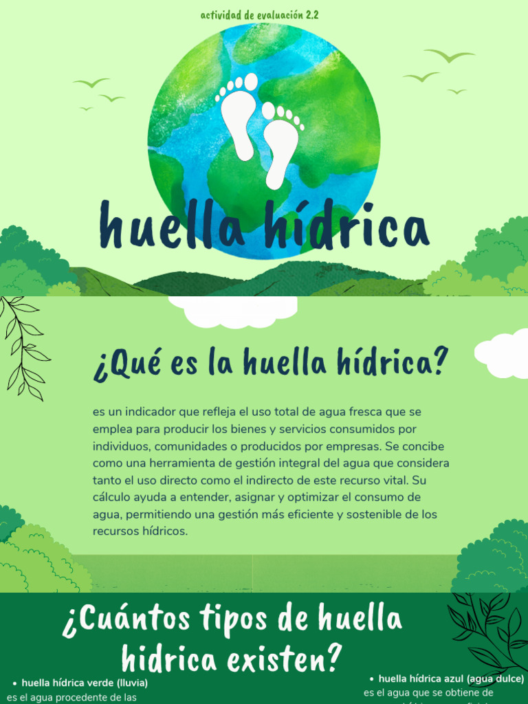 Huella Hídrica: Uso y Contaminación del Agua | PDF | Agua | Agua ...