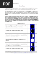 Moon Phases: Questions & Answers | PDF | Solar System | Moon