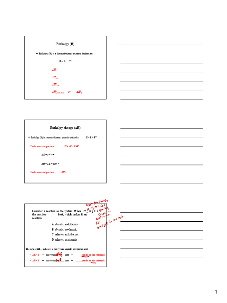 Chap+07 Pt3+enthalpy+and+Hess's+Law | PDF | Enthalpy | Heat