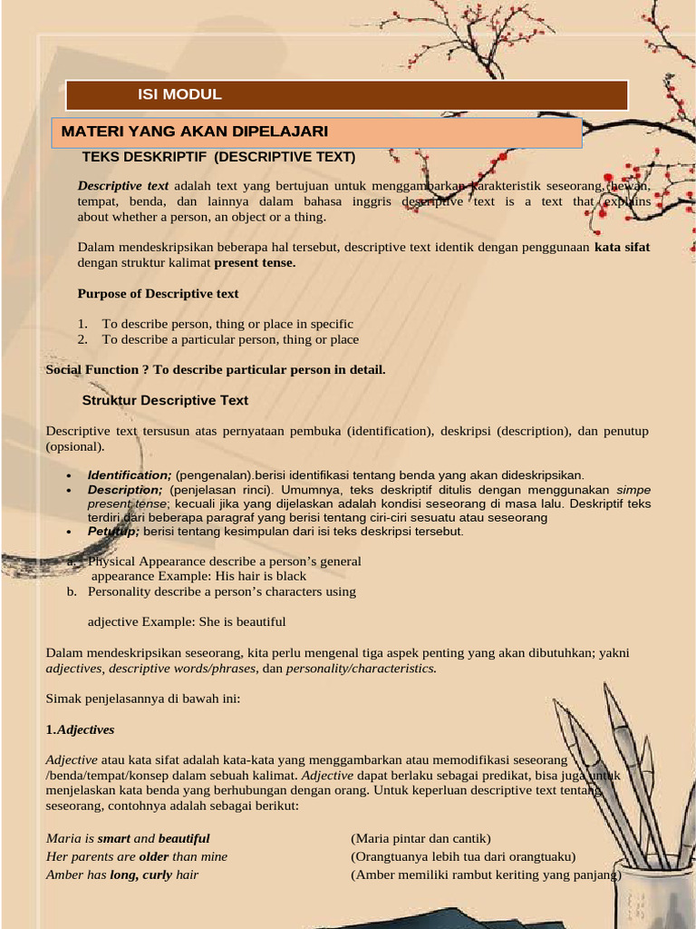 Teks Deskriptif | PDF