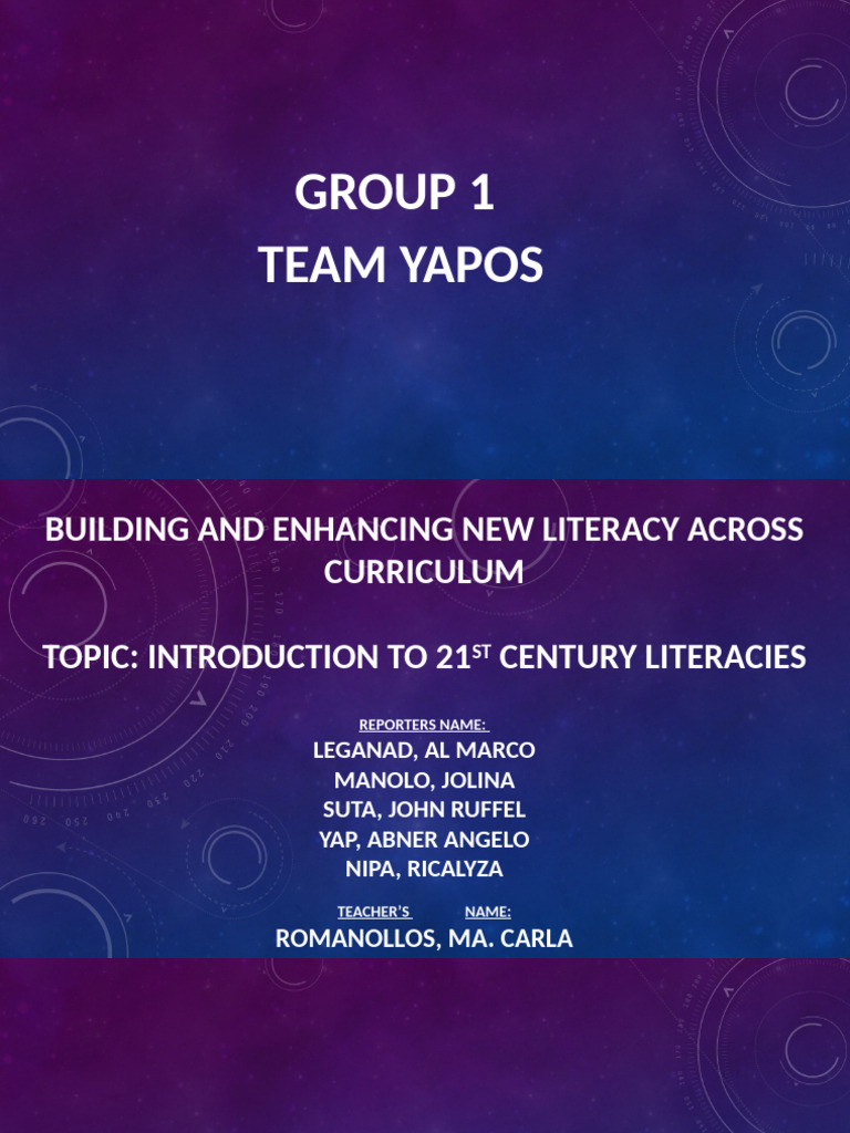 21st Century Literacy Overview | PDF | Literacy | Human Communication