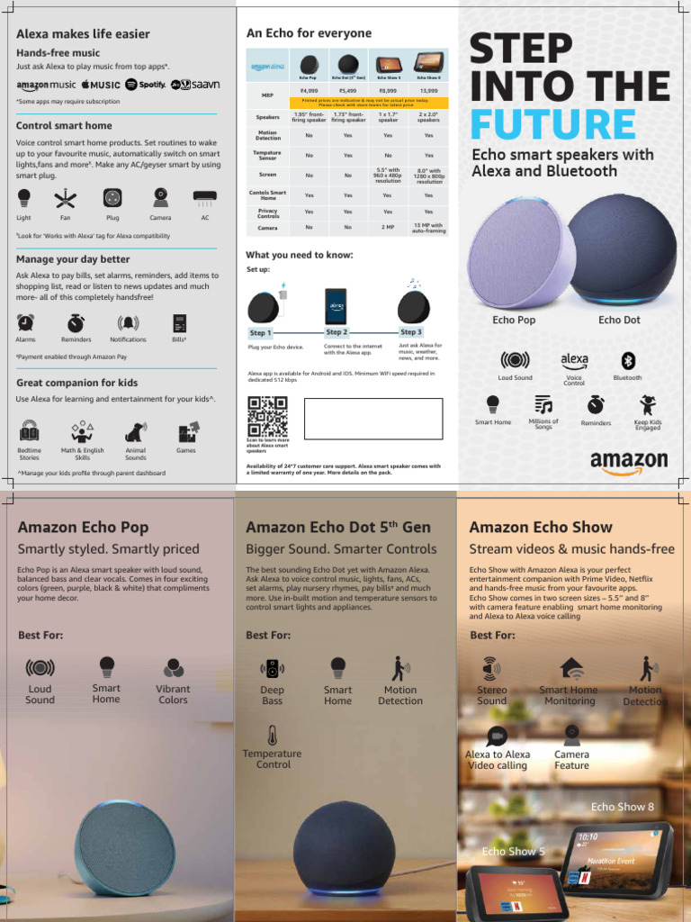 Alexa Smart Speakers Overview | PDF | Amazon Echo | Consumer Electronics