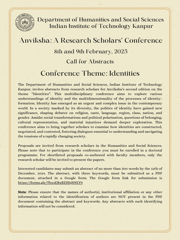 Call for Abstracts_Anviksha 2025 PDF Identity (Social Science