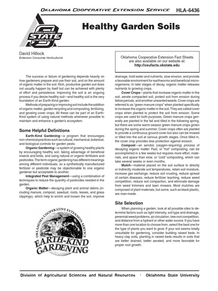 Healthy Garden Soils Hla 6436 | PDF | Compost | Fertilizer
