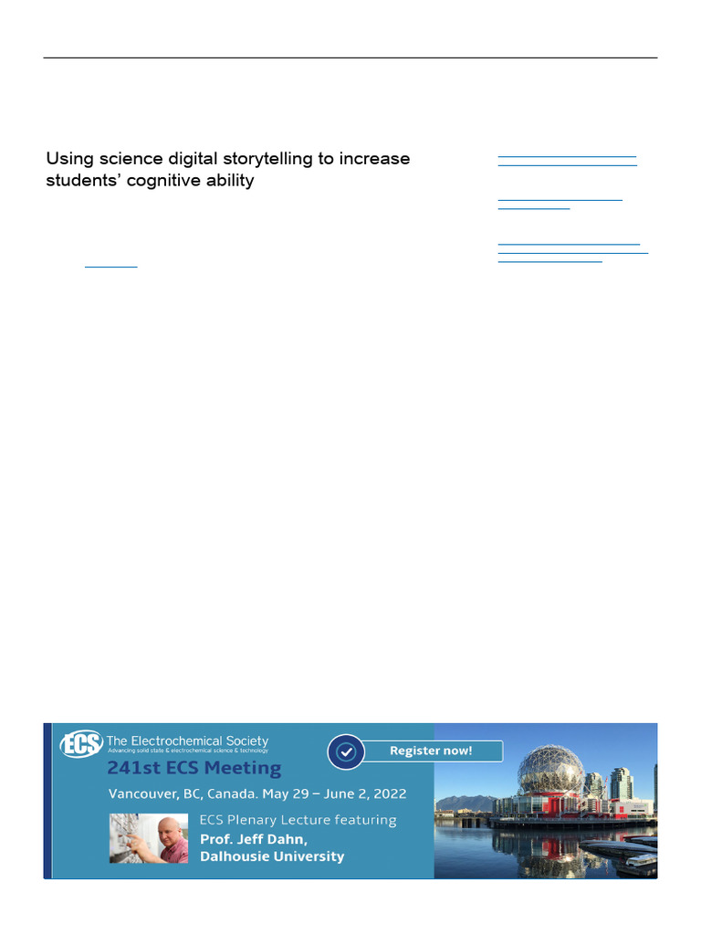 Dewi 2018 - Using Science Digital Storytelling To Increase Students ...