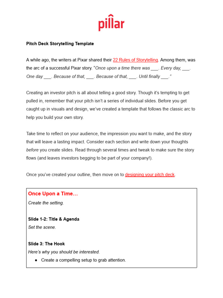 Pixar-Inspired Pitch Deck Template | PDF | Business Economics | Economies