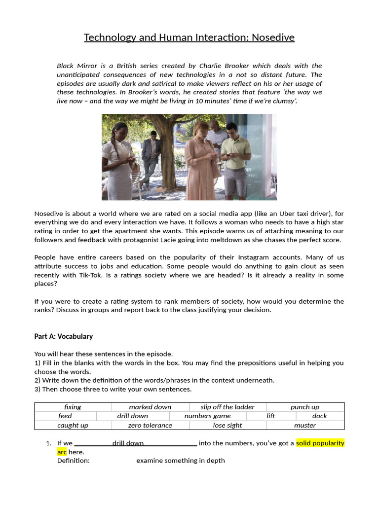 01 Nosedive Ws S Pdf Social Psychology