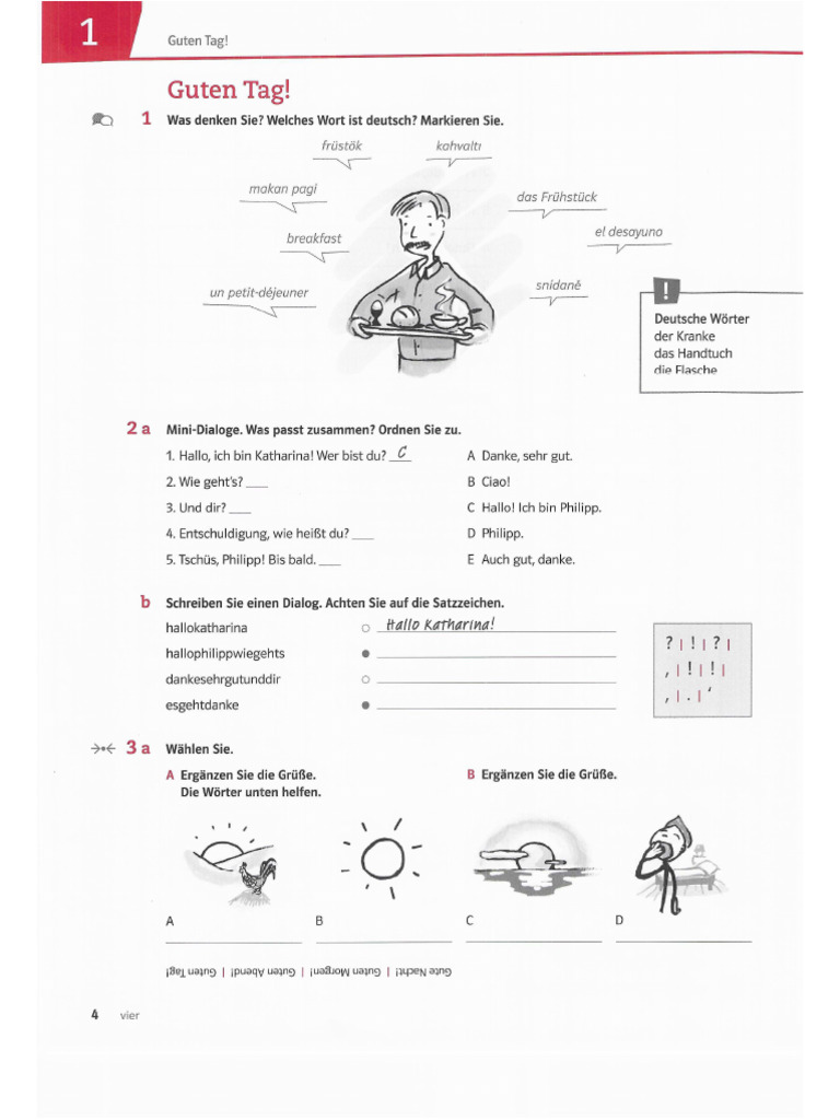 Intensiv A1 Kap 1 | PDF