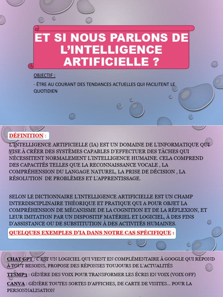 Comprendre l'Intelligence Artificielle | PDF | Intelligence ...