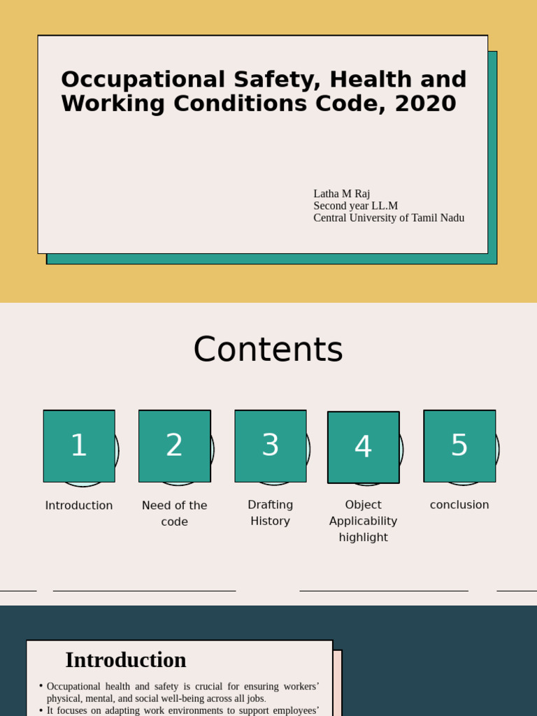 Occupational Safety Code 2020 Overview | PDF | Occupational Safety And ...