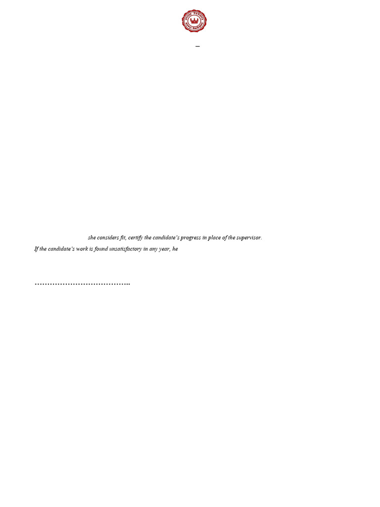 PhD Half-Yearly Review Form - Jadavpur University | PDF | Career ...