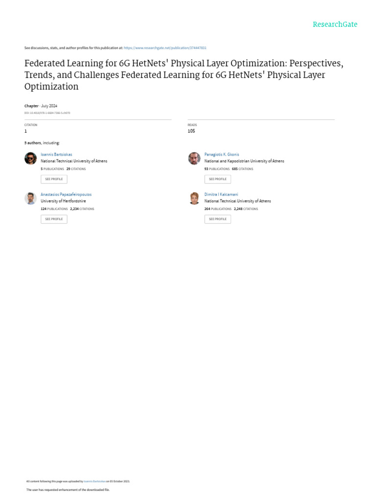 Federated Learning For 6G HetNets Physical Layer Optimization | PDF ...