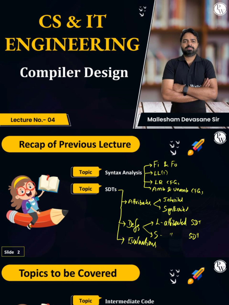 Compiler Design 04 - Class Notes | PDF