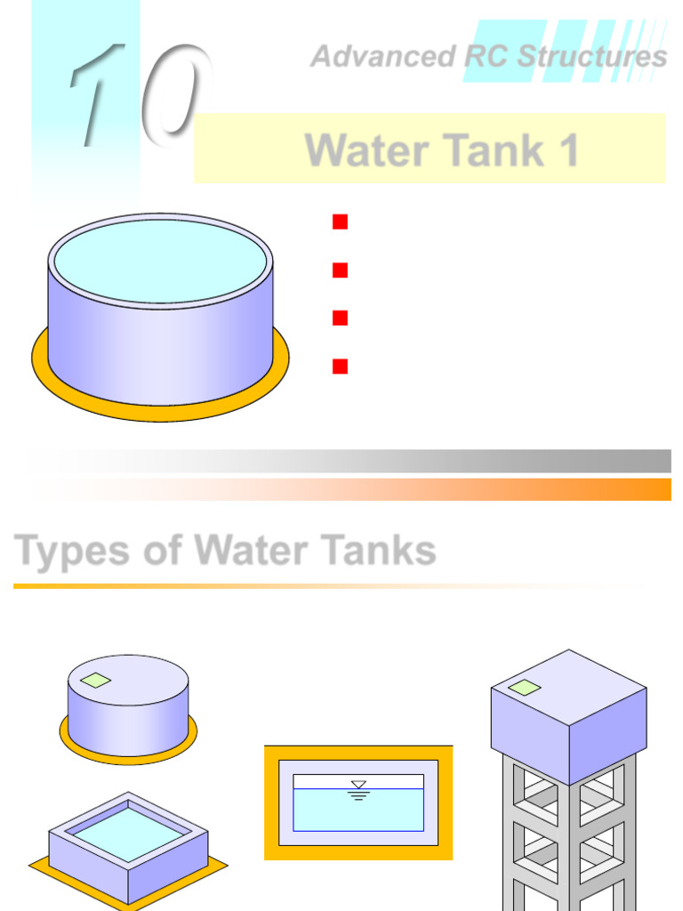 Advanced Water Tank Design | PDF | Concrete | Strength Of Materials