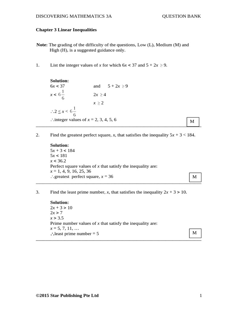 Linear Inequality | PDF | Money | Triangle
