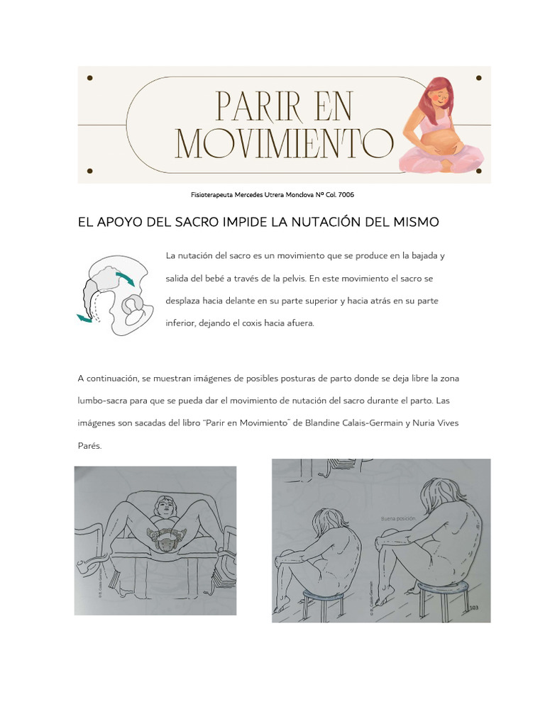 Posturas para Parir en Movimiento | PDF | Pelvis