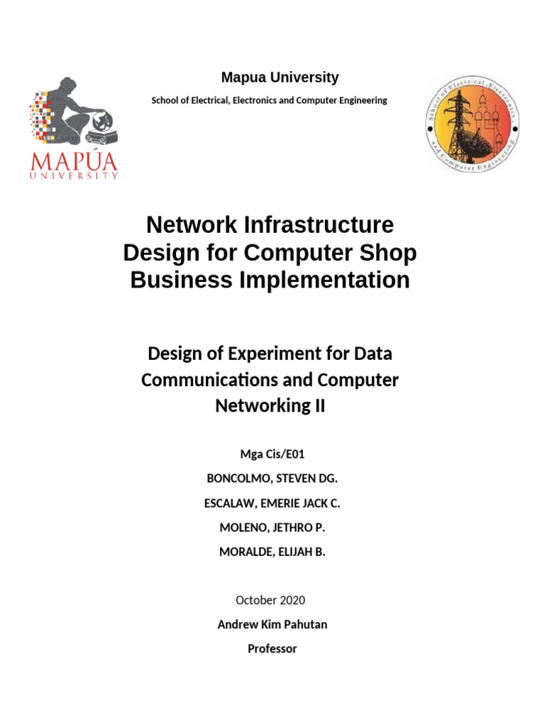Network Design for Computer Shop | PDF | Computer Network | Network ...