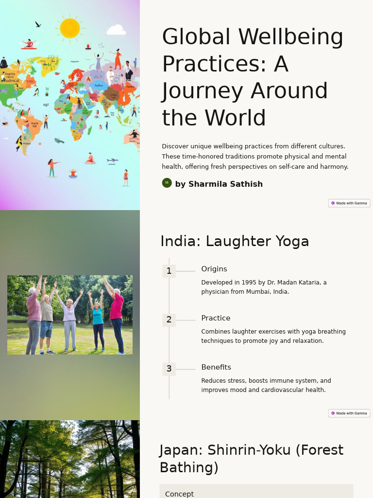 Global Wellbeing Practices A Journey Around The World | PDF | Well ...
