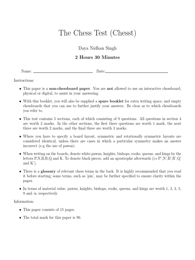 Chesst | PDF | Chess | Chess Theory