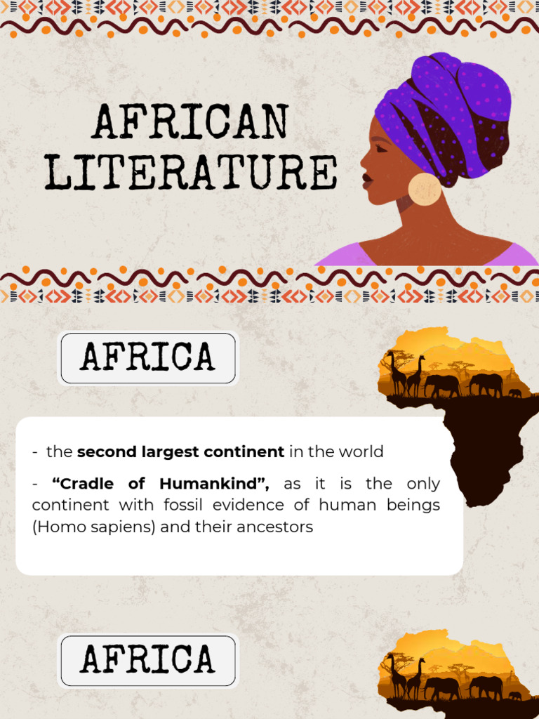 Week 16 African Literature | PDF