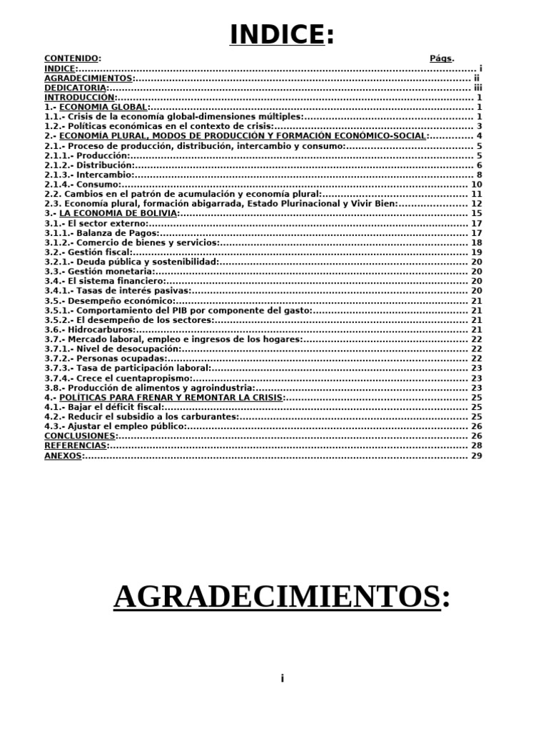 La Economia en Bolivia | PDF | Capitalismo | Pobreza e indigencia