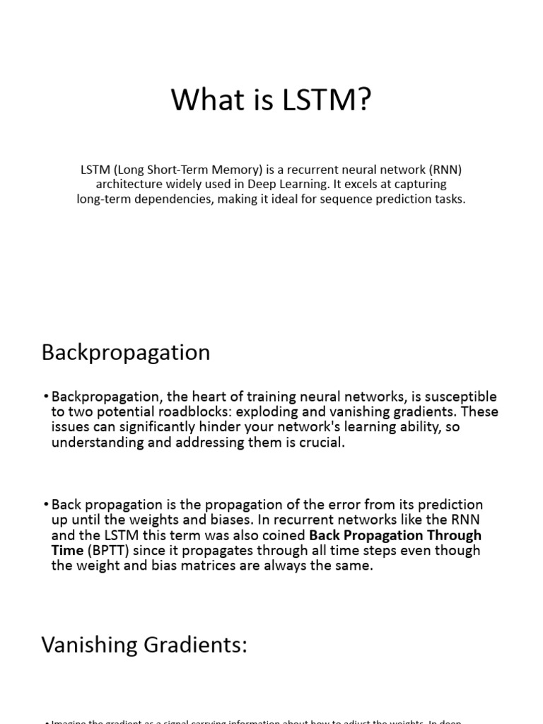 Short Notes On Vanishing & Exploding Gradients | PDF | Artificial ...