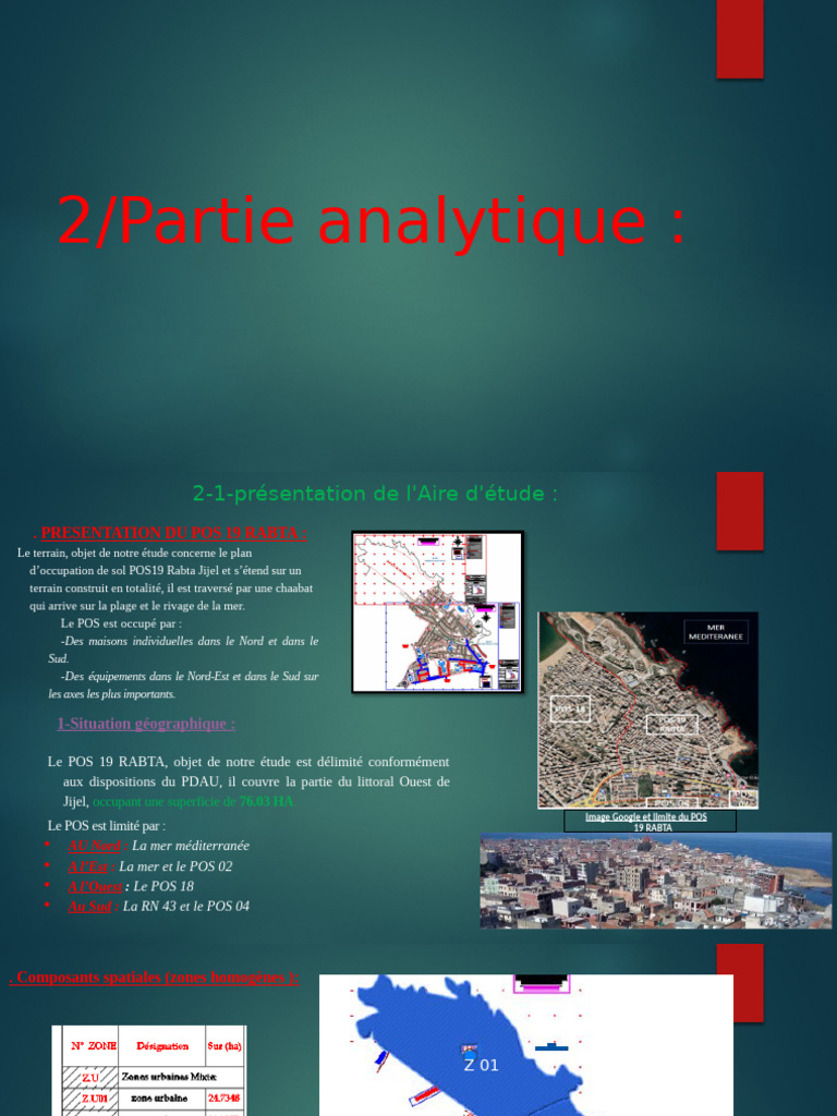 Analyse du POS 19 Rabta Jijel | PDF | Humain