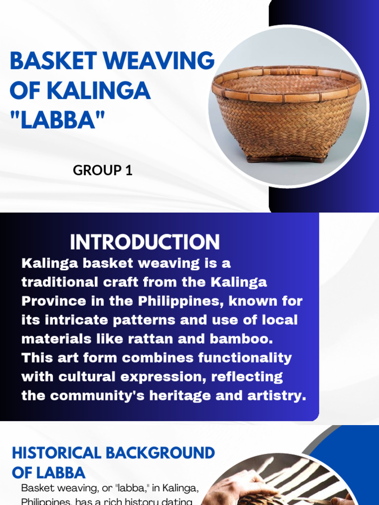Kalinga Labba Basket Weaving Heritage | PDF | Basket Weaving | Weaving