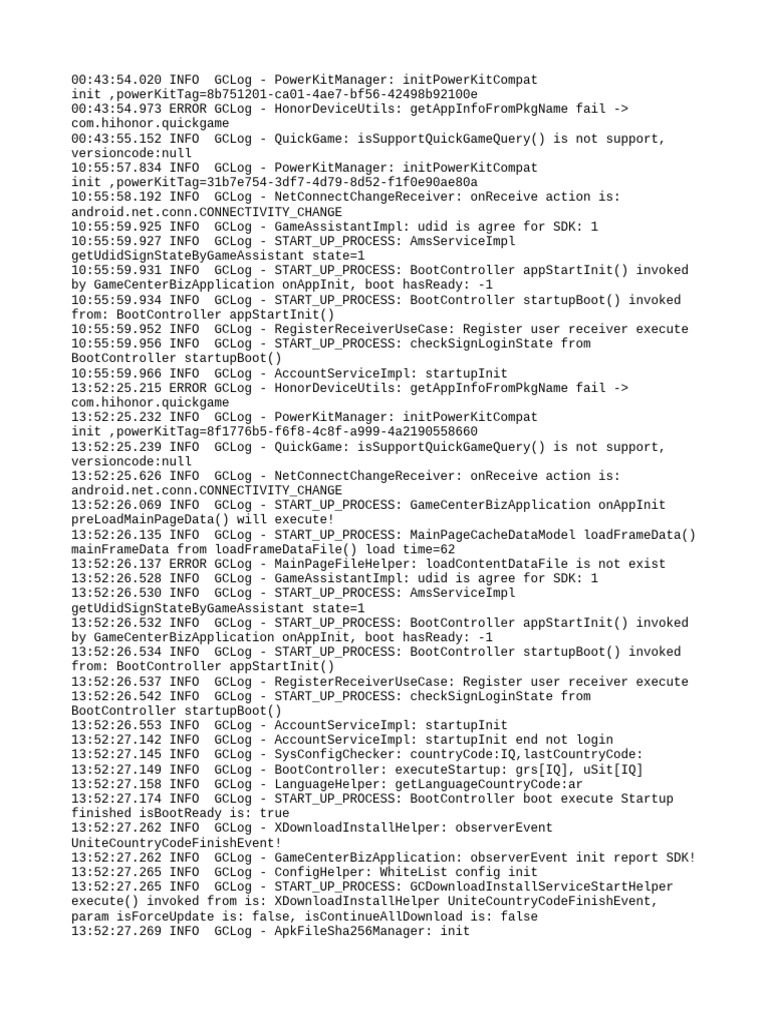 Honor Device Log Analysis Report | PDF | Application Layer Protocols ...