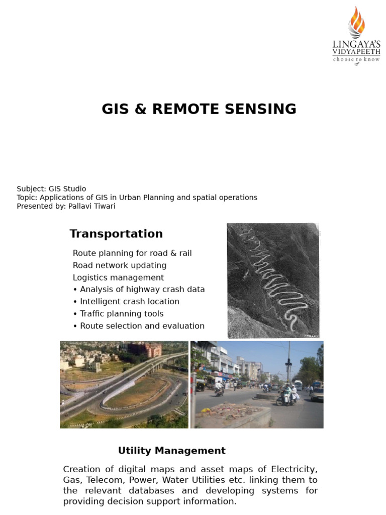 GIS Applications in Urban Planning | PDF | Geographic Information ...