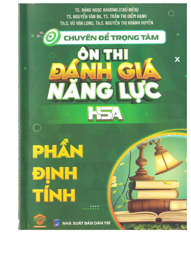 Bìa sách phần định tính HSA | PDF