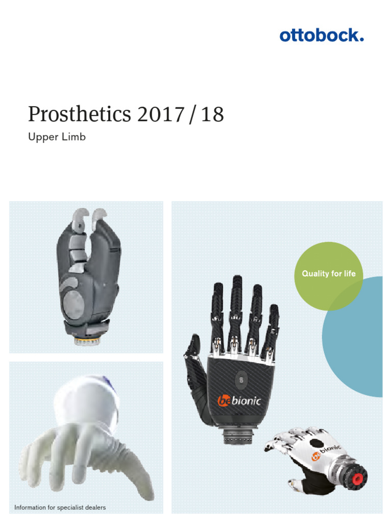 Upper Limb Prosthetics 2017/18 Guide | PDF | Prosthesis | Toxicity