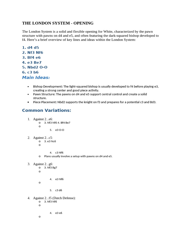 Chess Opeing | PDF | Chess Openings | Traditional Board Games