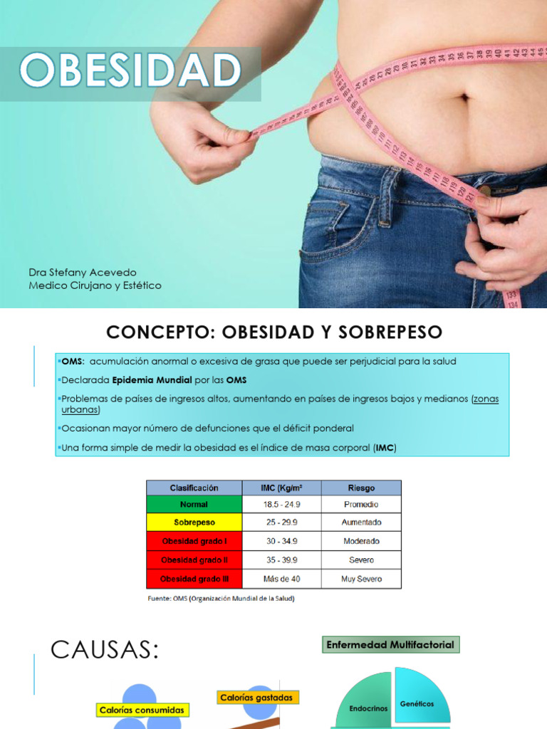 Obesidad y PEFE STF Diapos | PDF | Obesidad | Especialidades Medicas