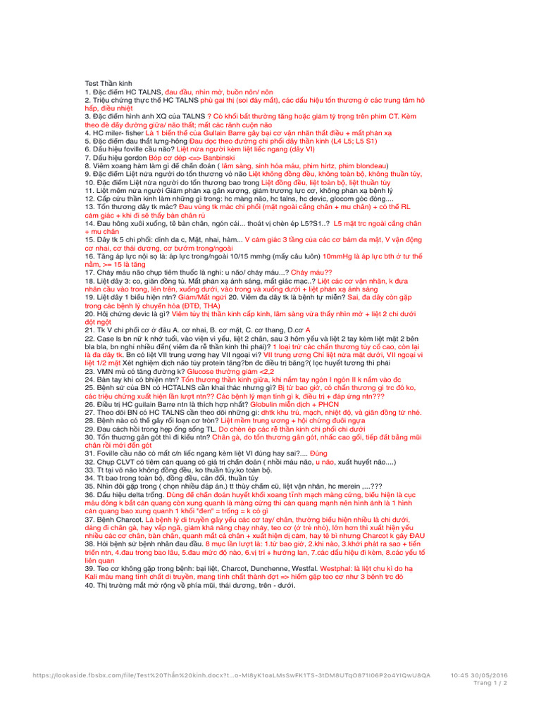 Test Tha - N Kinh | PDF