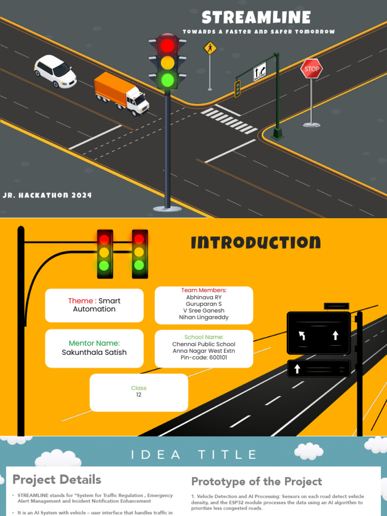 Streamline - PPT Draft 1 | PDF | Traffic | Traffic Light
