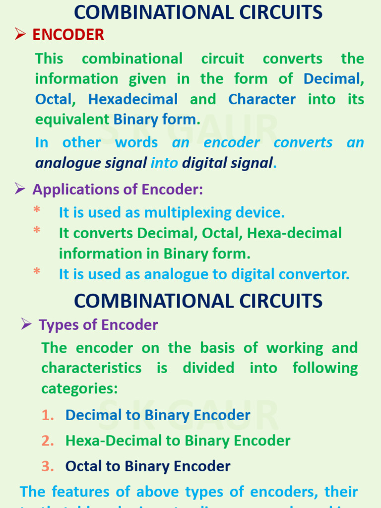 Decimal, Octal, Hexa Encoder Overview | PDF | Bit | Arithmetic