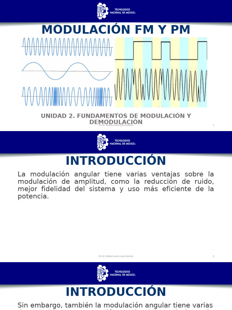 Fundamentos de Modulación FM y PM | PDF | Modulación de frecuencia ...
