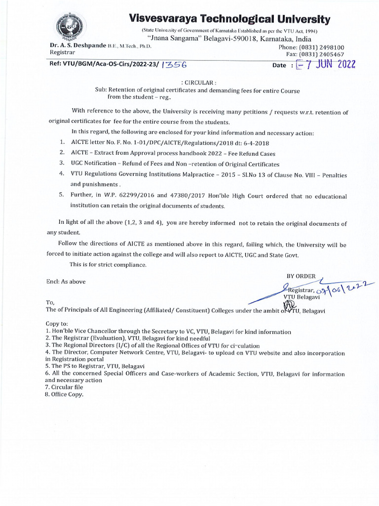 Circular 07 06 2022 | PDF