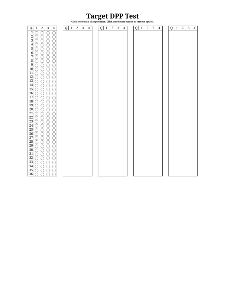 Interactive Neet Omr Sheet Pdf Technology Engineering