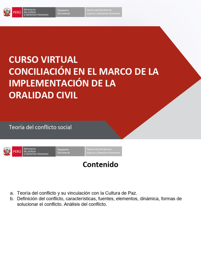Teoría del Conflicto y Cultura de Paz | PDF | Conflicto (proceso ...
