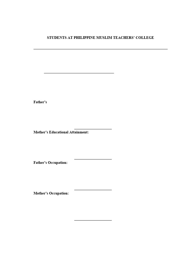 Appendix C | PDF | English Language | Questionnaire
