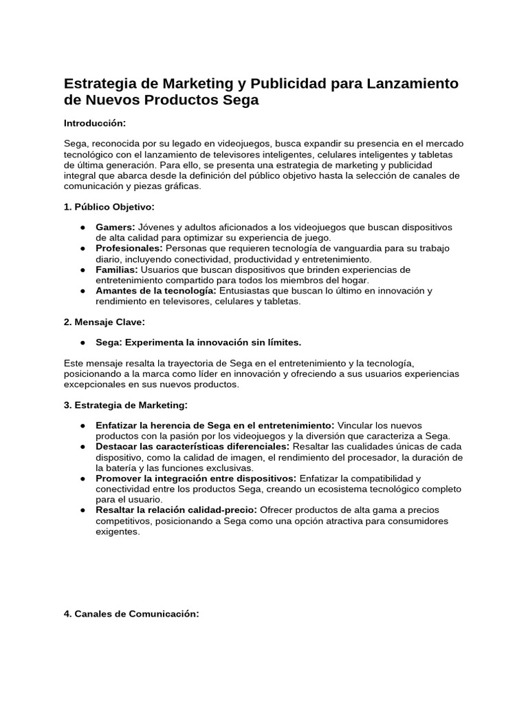 Estrategia de Marketing | PDF | Marketing | Videojuegos