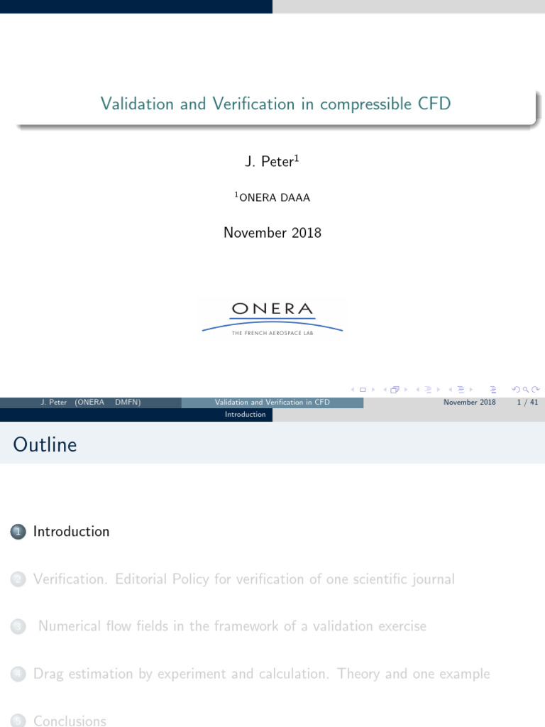 CFD Validation and Verification Methods | PDF | Computational Fluid ...