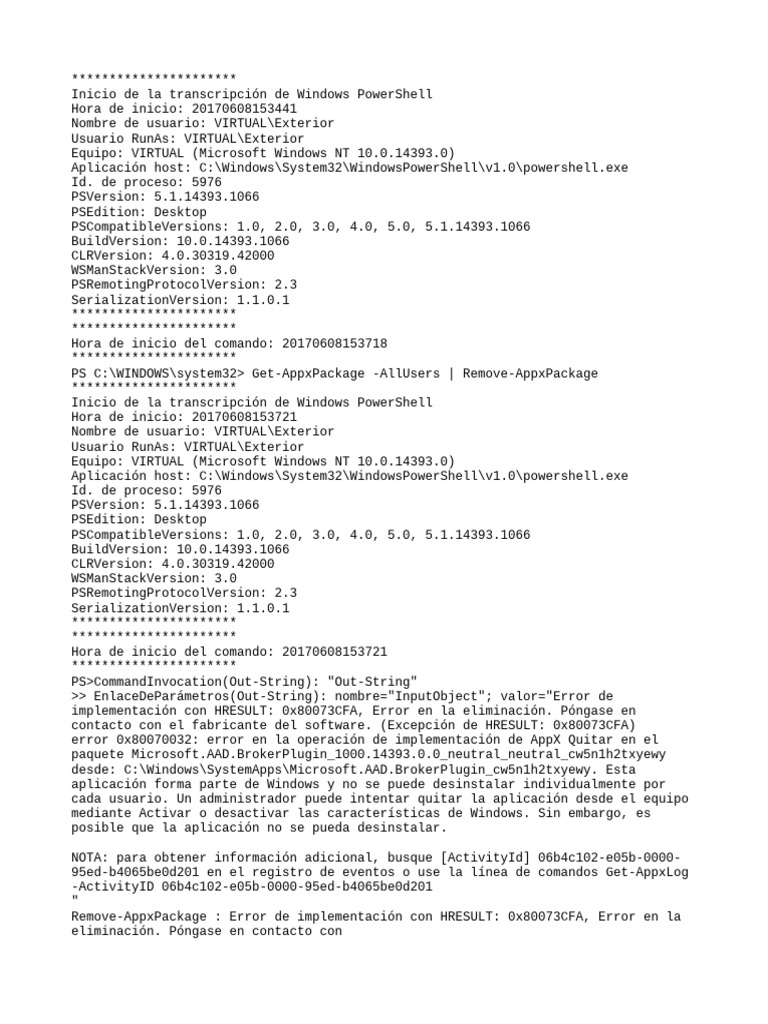 PowerShell Transcript - virtUAL.mpk J5iv.20170608153440 | PDF ...