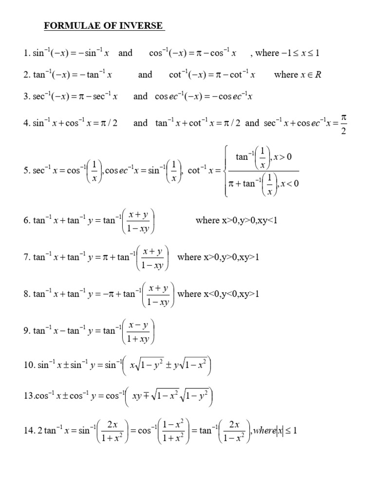 Inverse | PDF
