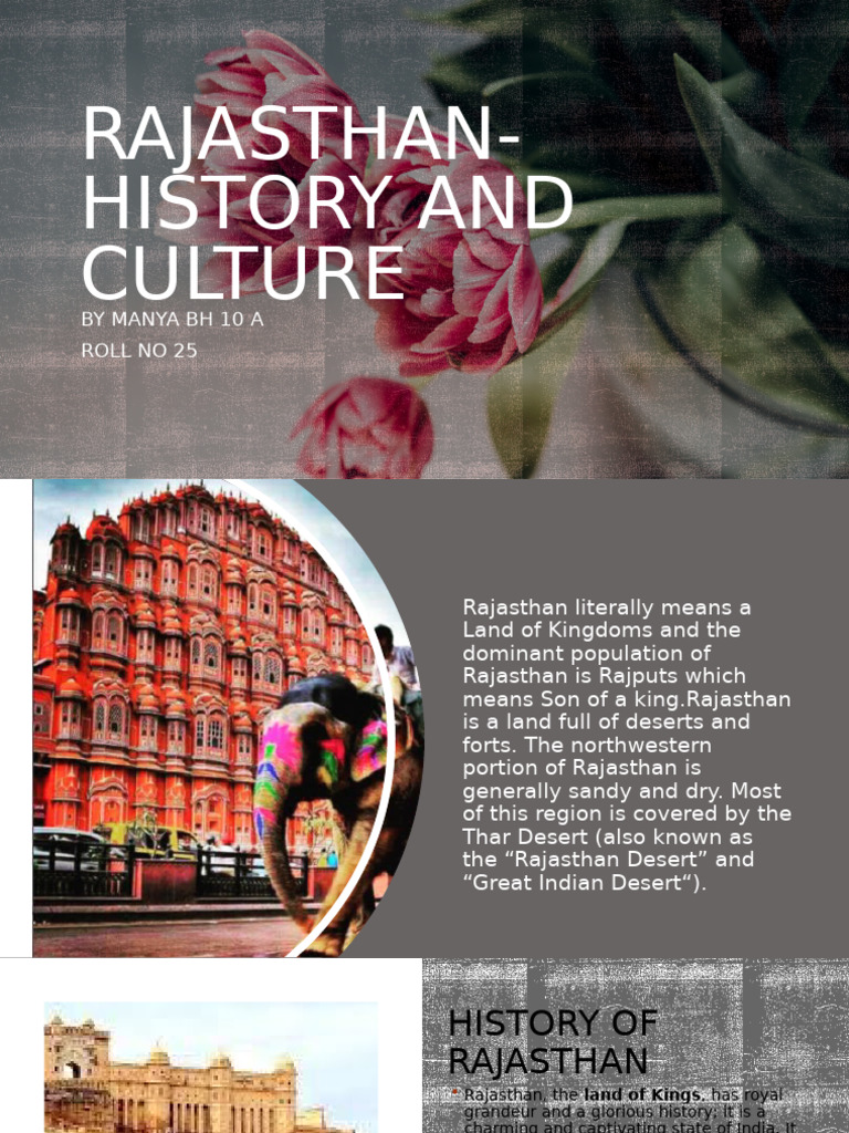 Rajasthan's Rich History and Culture | PDF