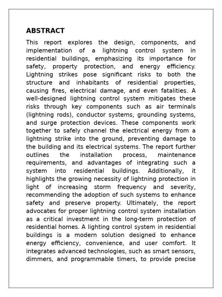 Lightning Control Systems for Homes | PDF | Lightning | Electricity