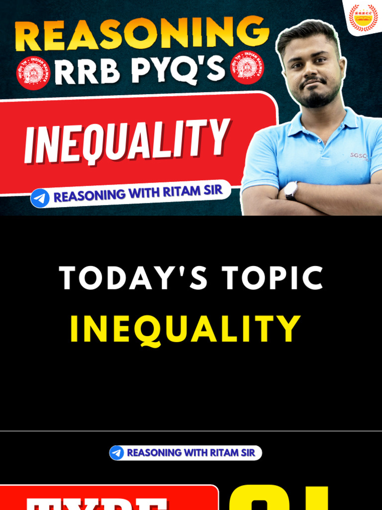 Inequalty RRB Pyq | PDF